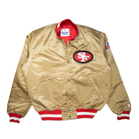 90's 49ers Satin Jacket (L)