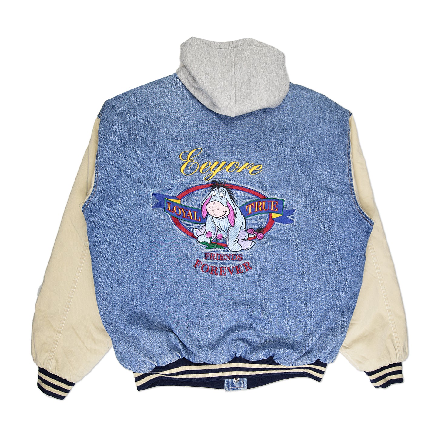 90's Eeyore Denim Bomber Jacket (M/L)