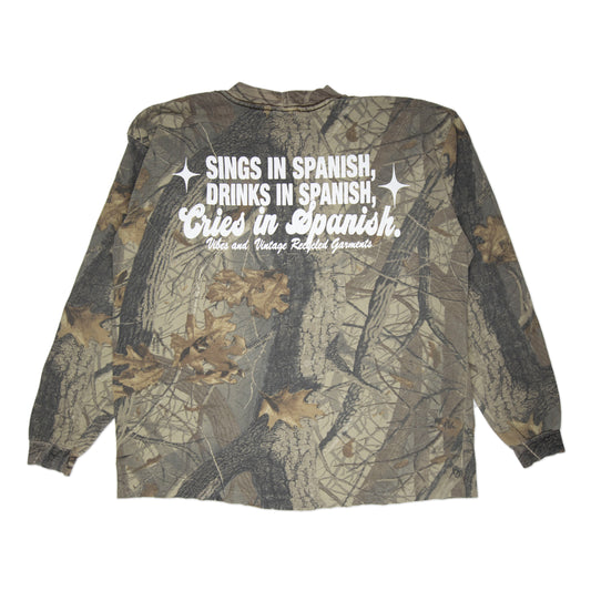 Camo "Cries in Spanish" Longsleeve (XL)