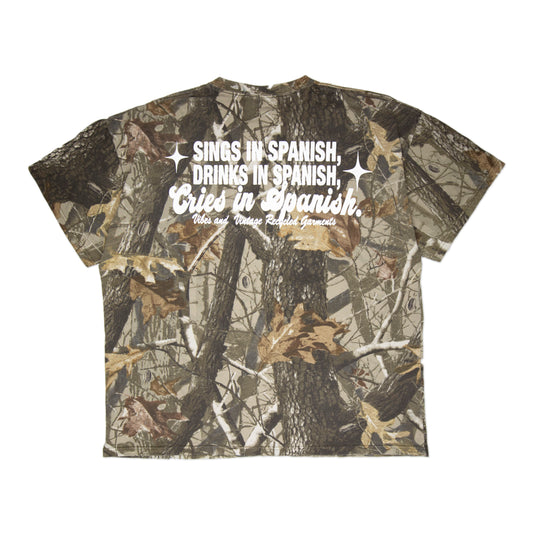 Camo "Cries in Spanish" Tee (XXL)