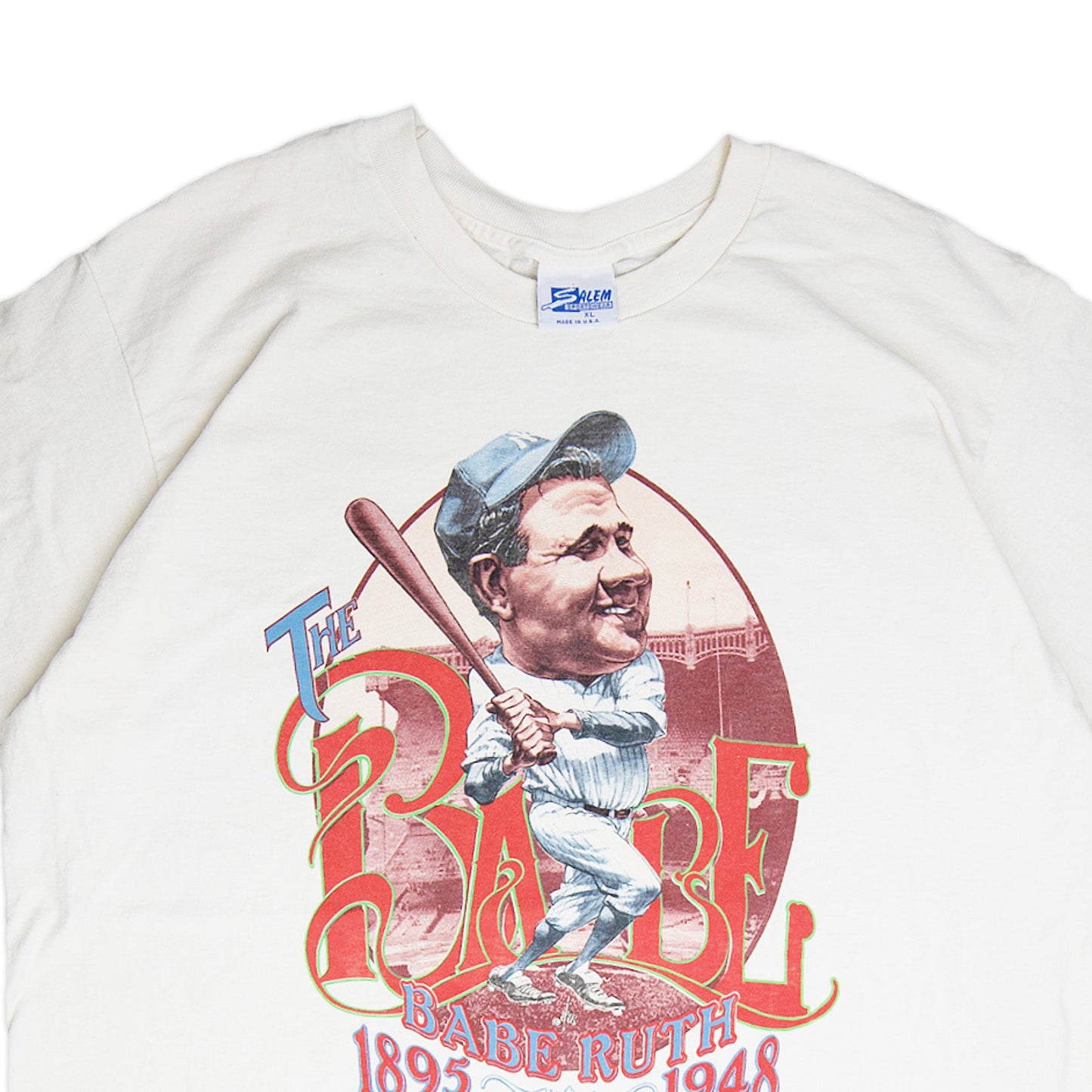 89' Salem Babe Ruth Caricature Tee (L)