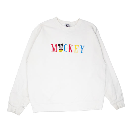 90's Embroidered Mickey Crew (L)