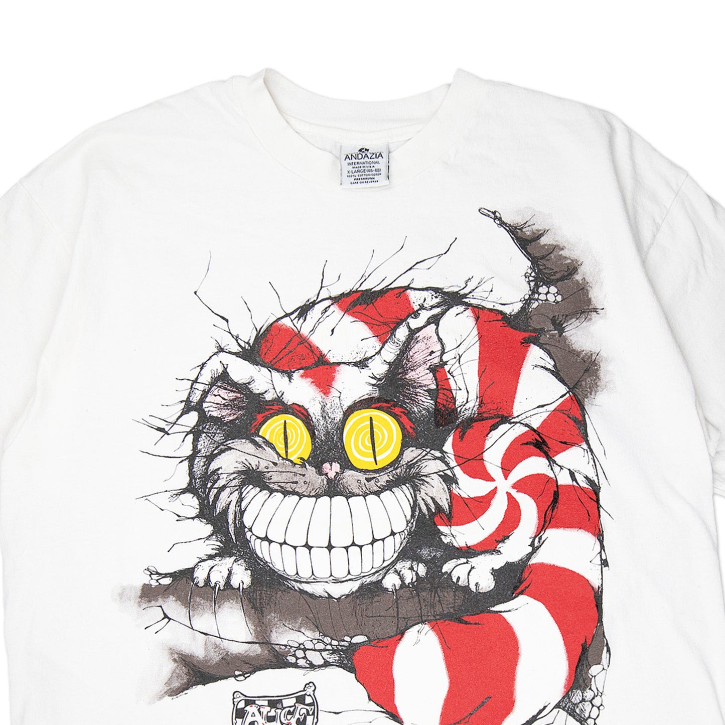 90's Alice Wonderland Cat Tee (XL)