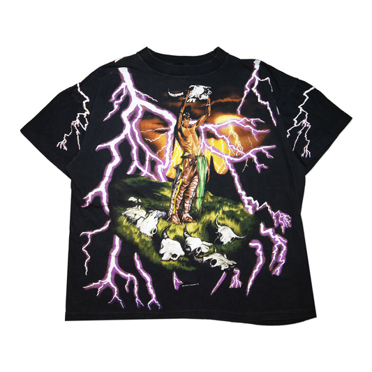 90's Native American Thunder Tee (L)