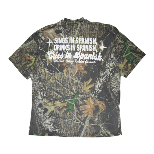 Camo "Cries in Spanish" Tee (XL)