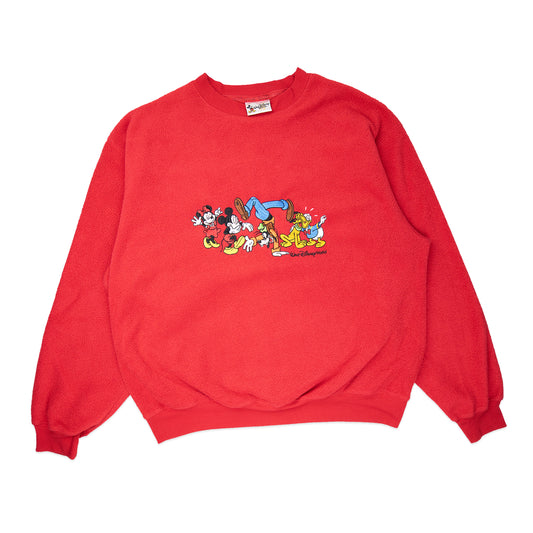 00' Fleece Embroidered Mickey & Friends Crew (L)