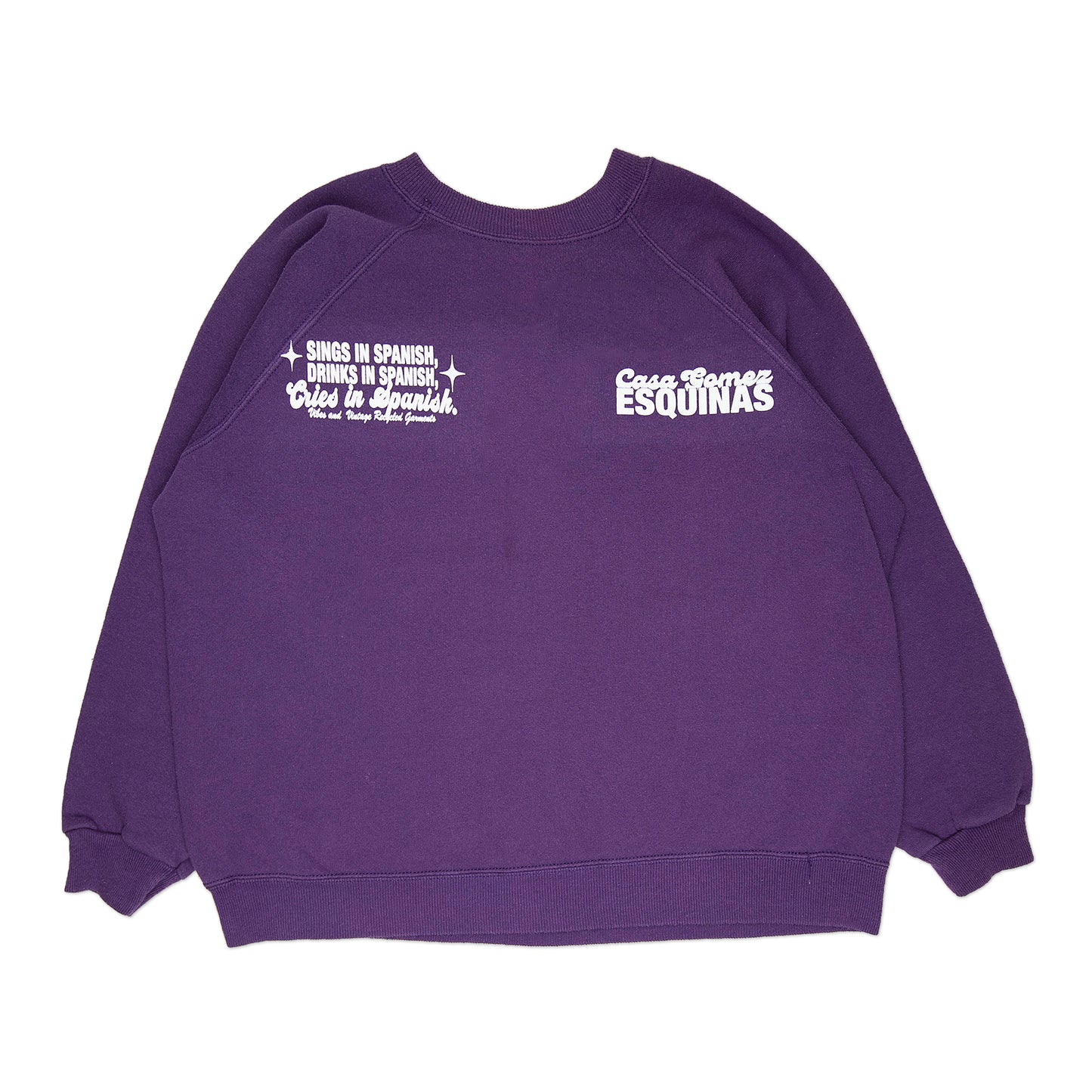 Purple "Cries in Spanish" Crew (L)