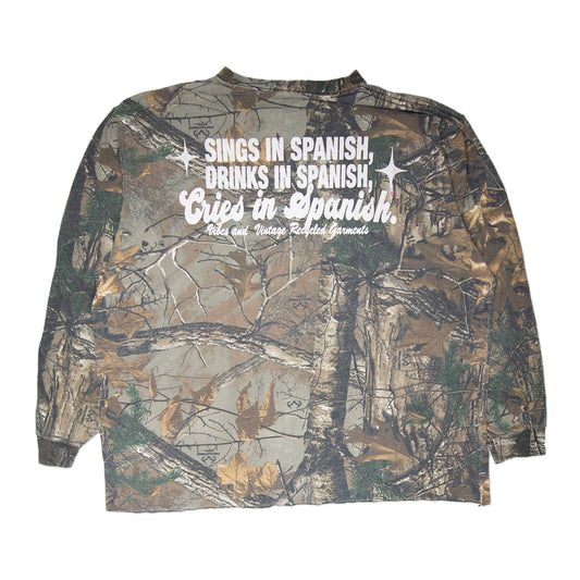 Camo "Cries in Spanish" Longsleeve (XL)