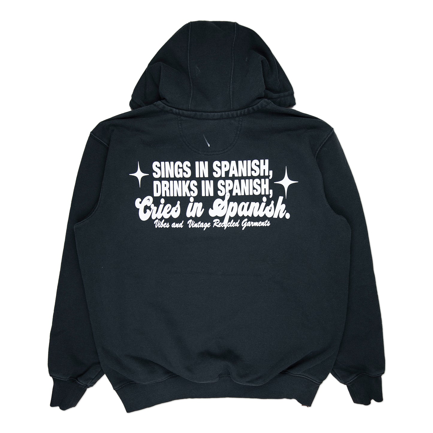 Black "Cries in Spanish" Hoodie (XL)