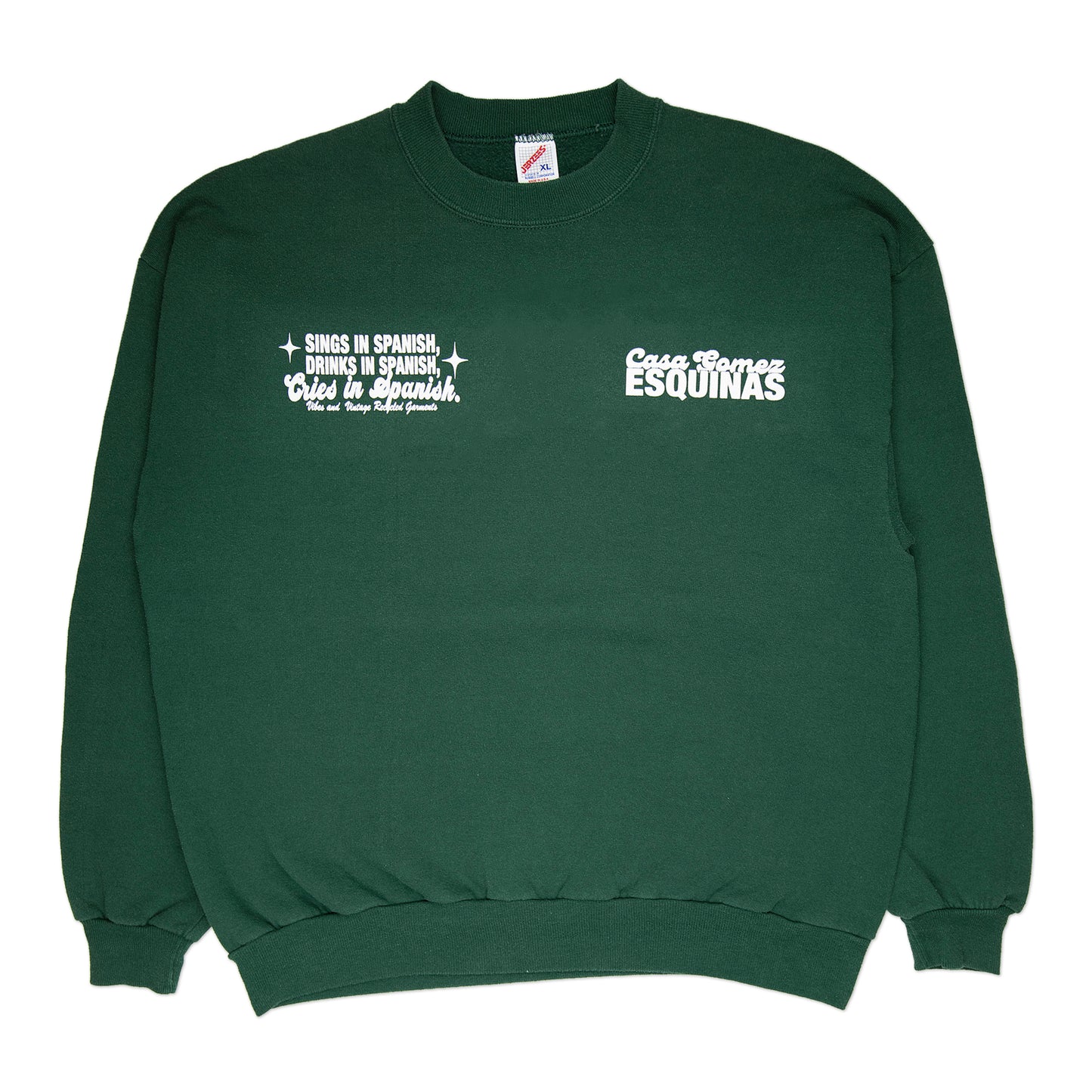 Green "Cries in Spanish" Crew (XL)