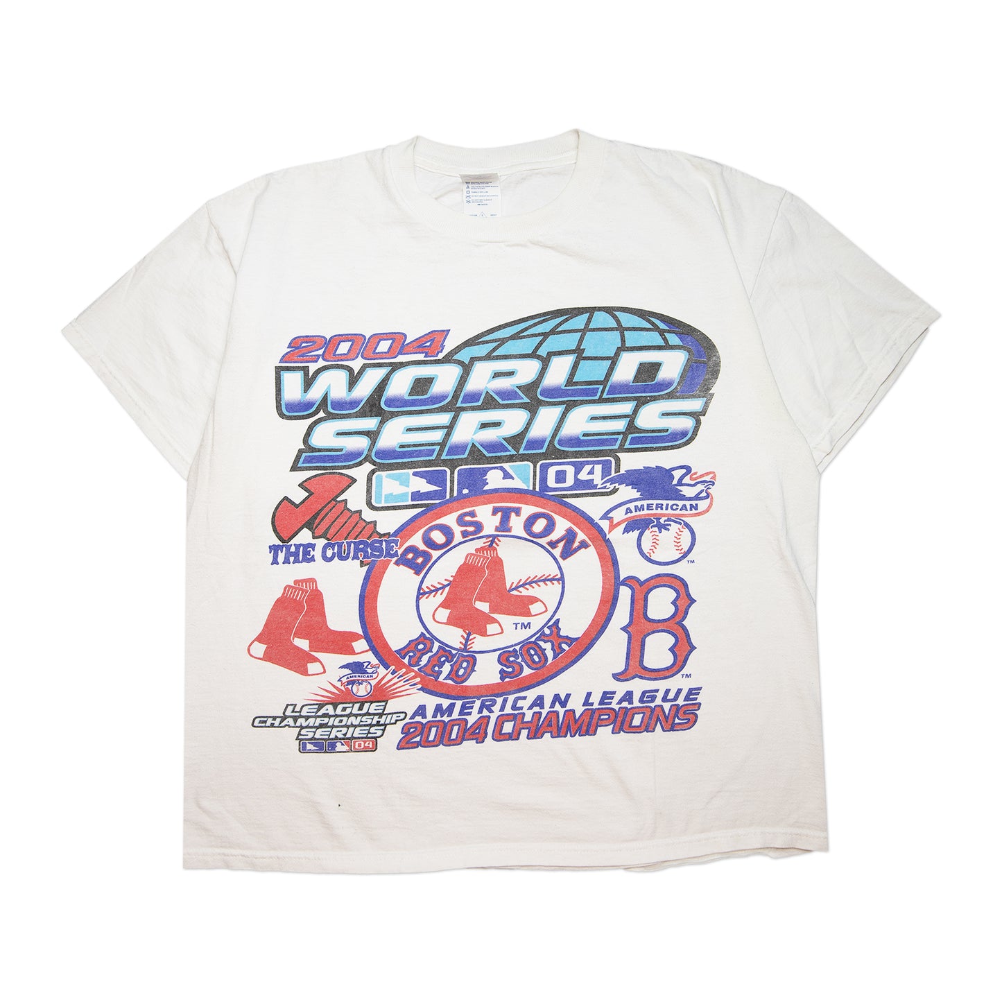 04' Red Sox "Screw Job" Tee (L)