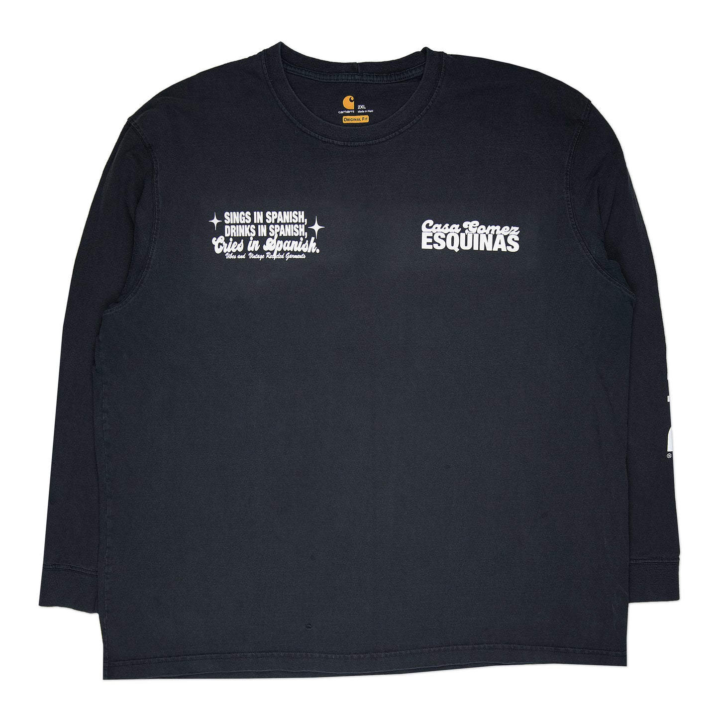 Black "Cries in Spanish" Longsleeve (XXL)