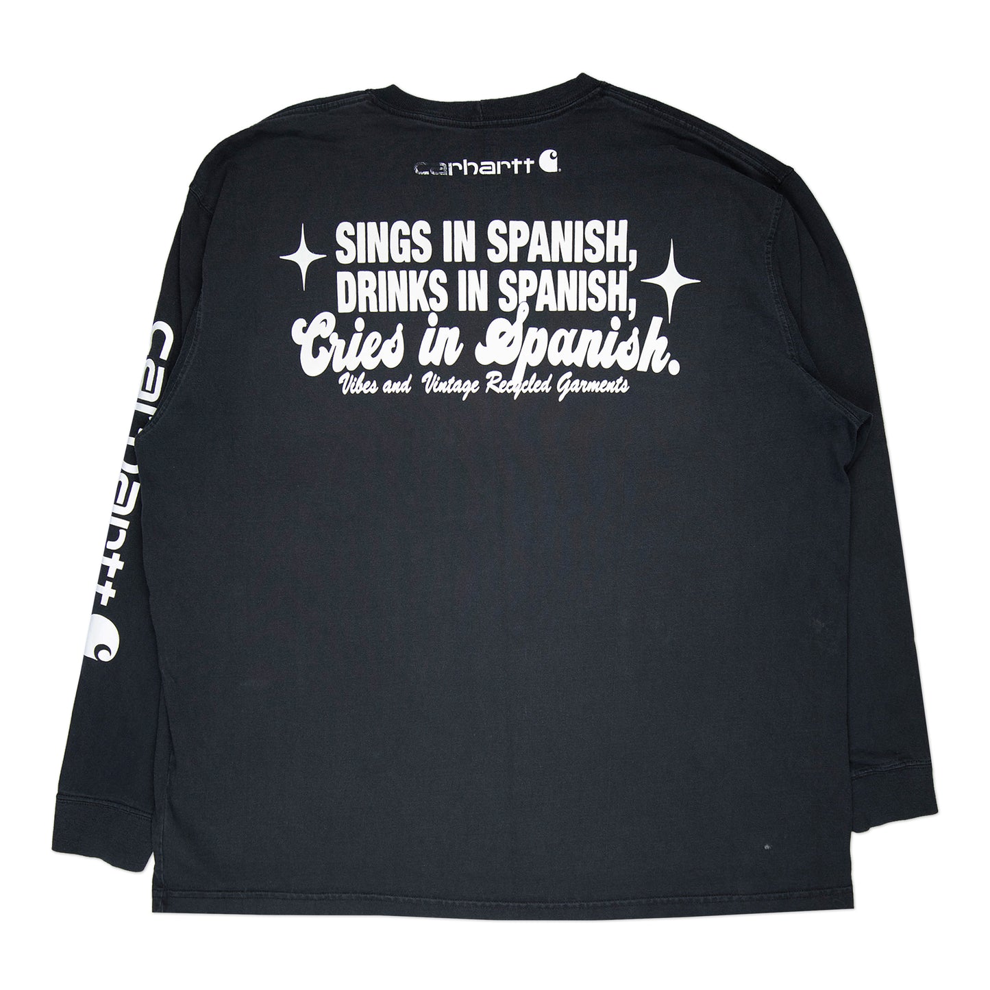 Black "Cries in Spanish" Longsleeve (XXL)