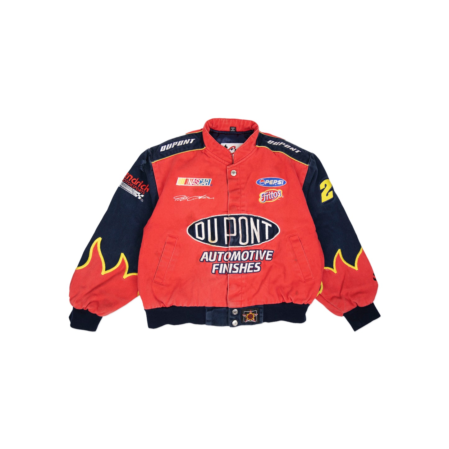 Kids 90's NASCAR Flame Jacket (YL)