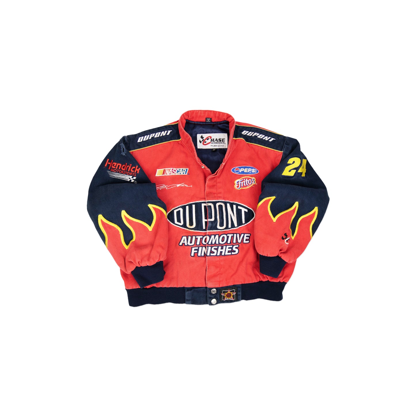 Kids 90's NASCAR Flame Jacket (YL)