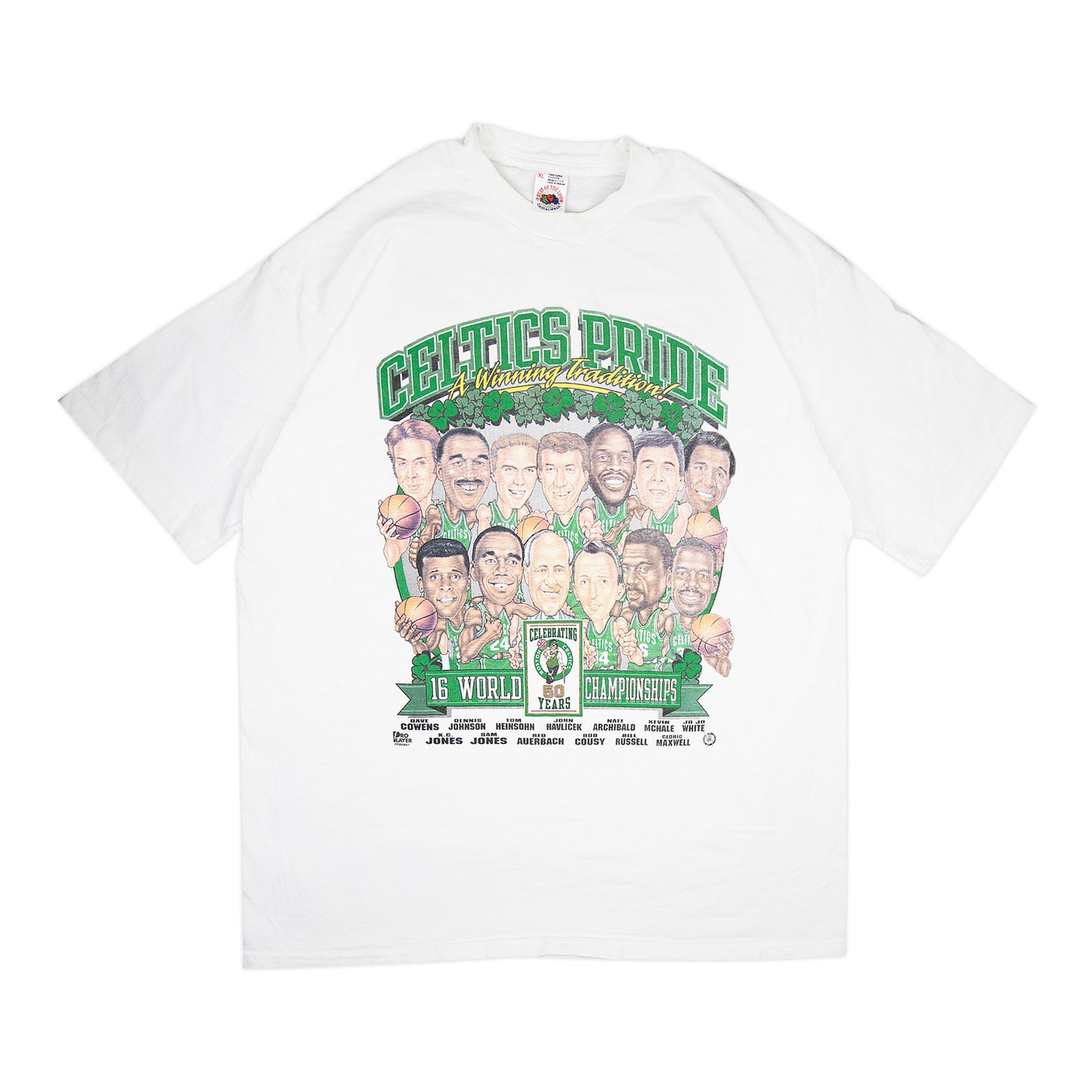 90's Celtics Caricature Tee (XL)