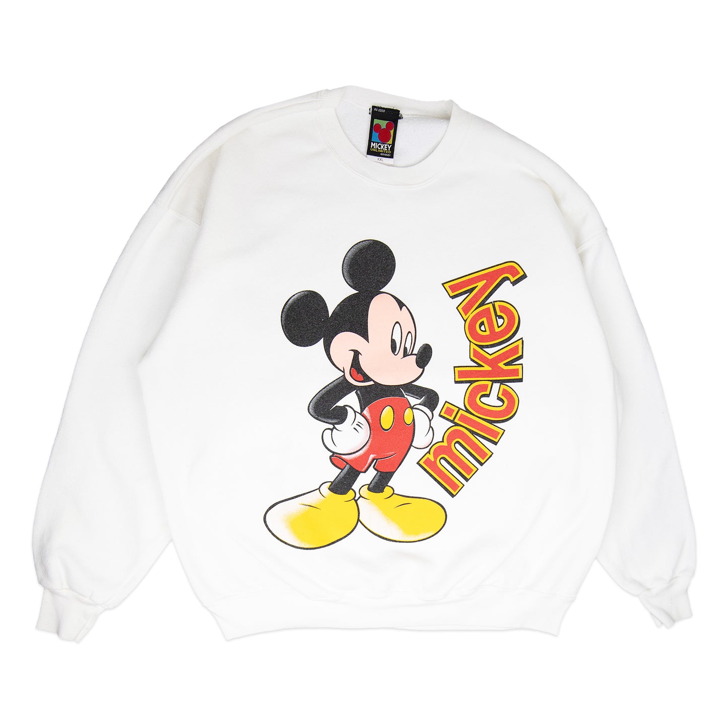 90's White Mickey Crew