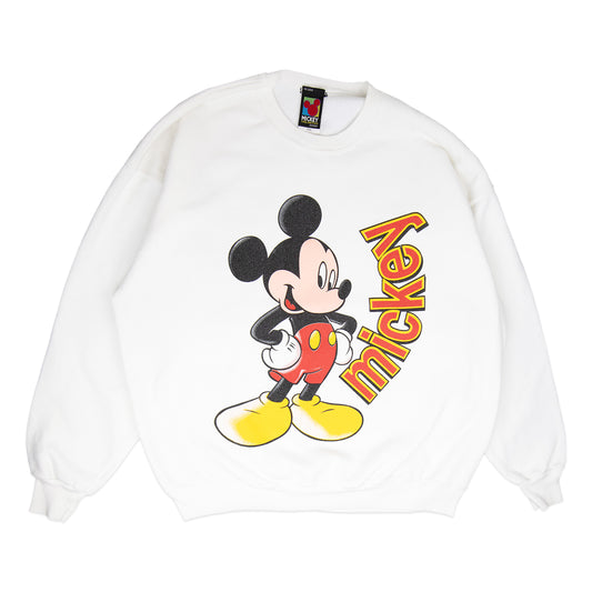 90's White Mickey Crew