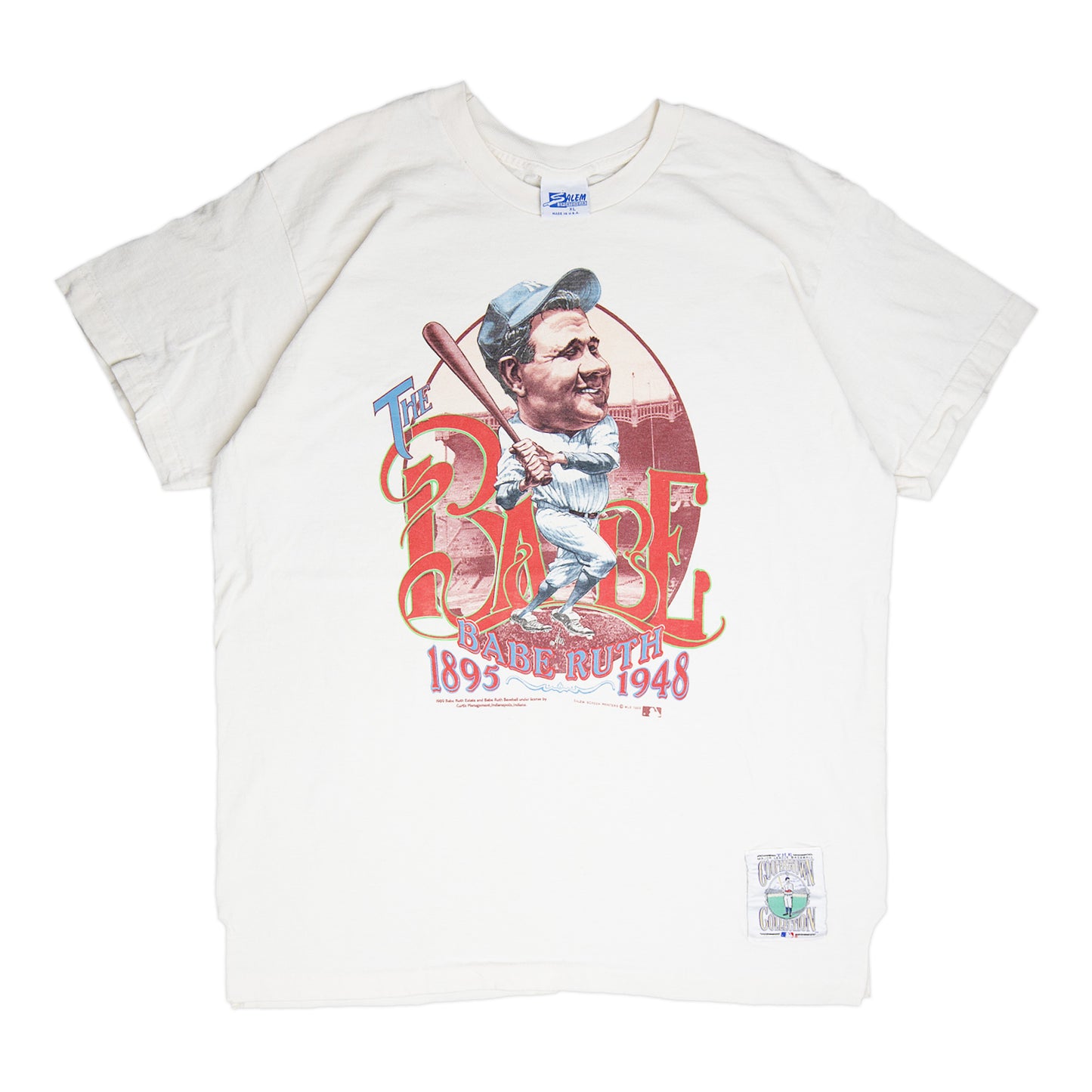 89' Salem Babe Ruth Caricature Tee (L)