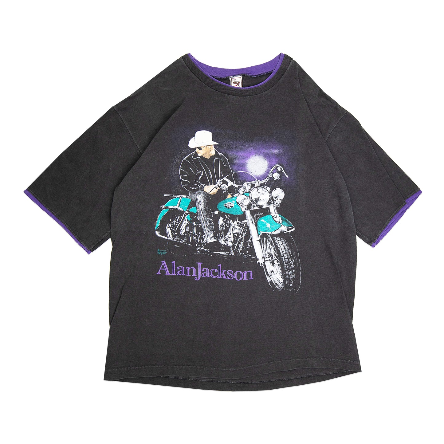 92' Alan Jackson Biker Tee (L)