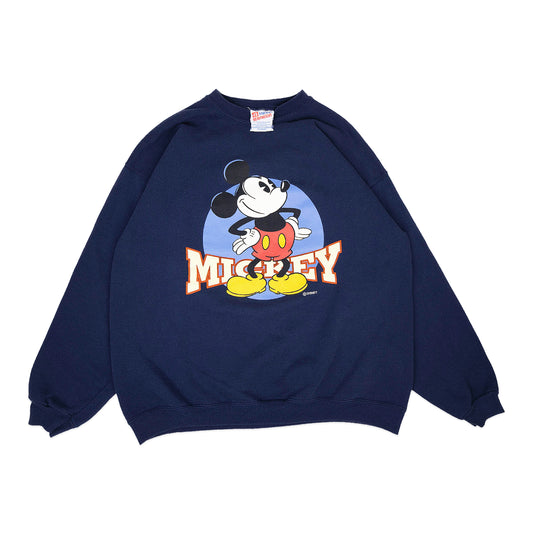 90's Navy Mickey Crew