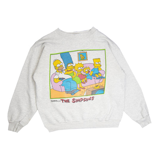 90' The Simpsons Family Graphic Crewneck