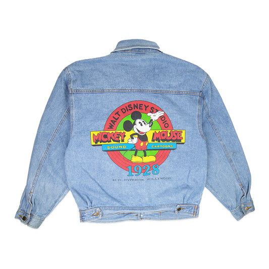 90's Mickey Mouse Denim Jacket (M)