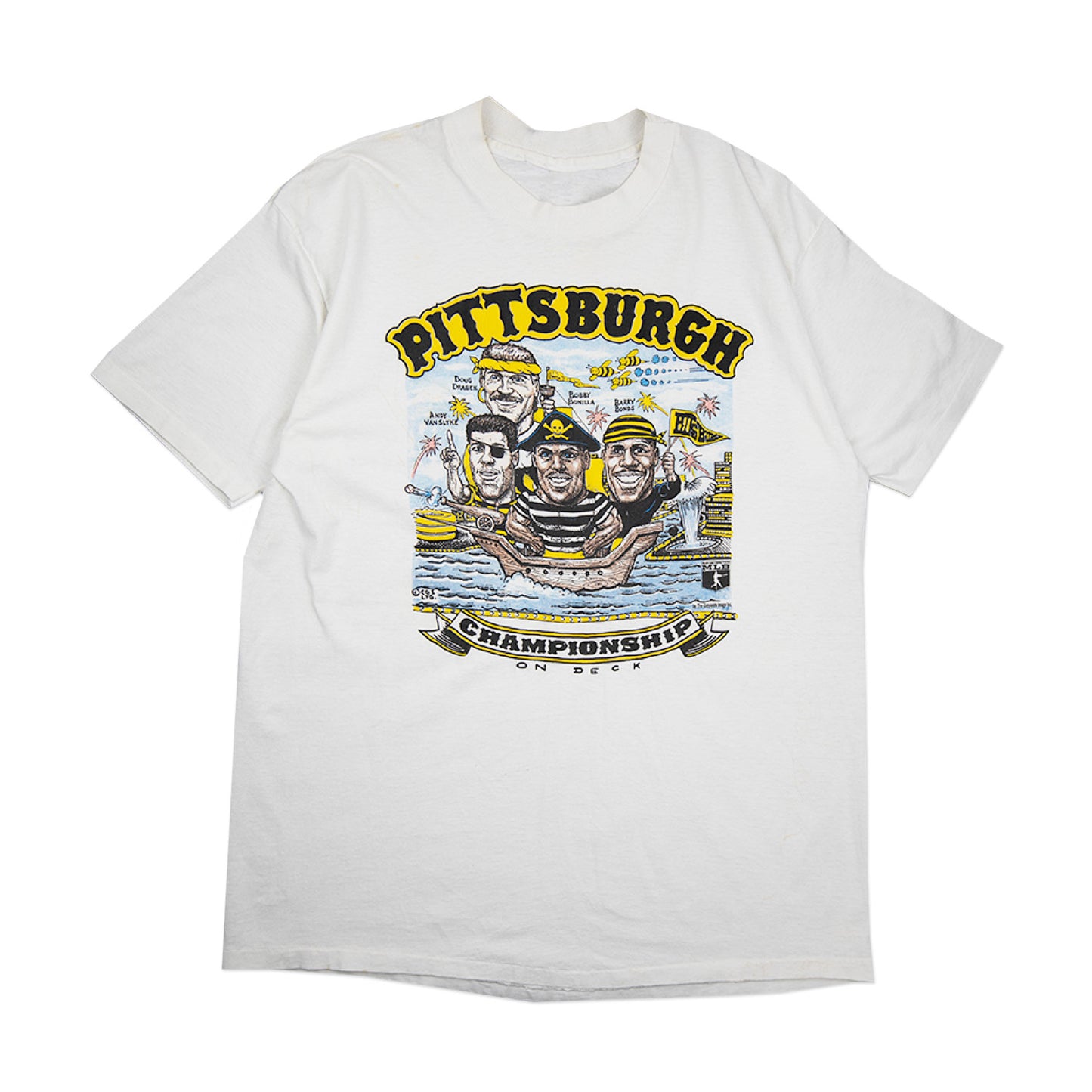 90' Pirates Caricature Tee (L)