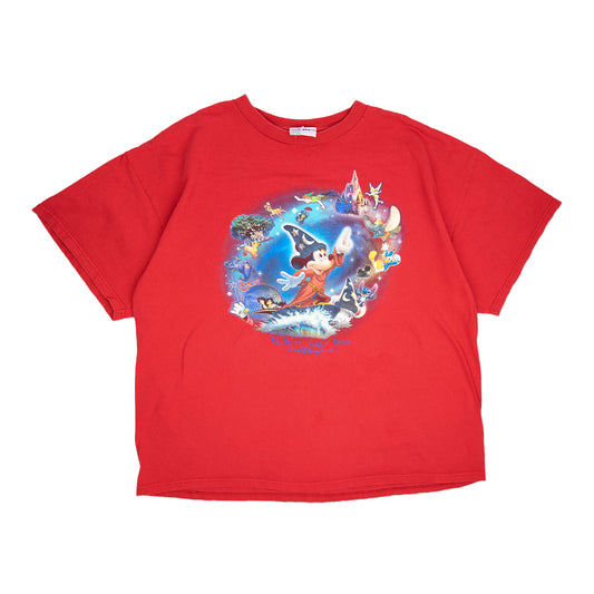 00's Red Mickey Sorcerer Tee (XXL)