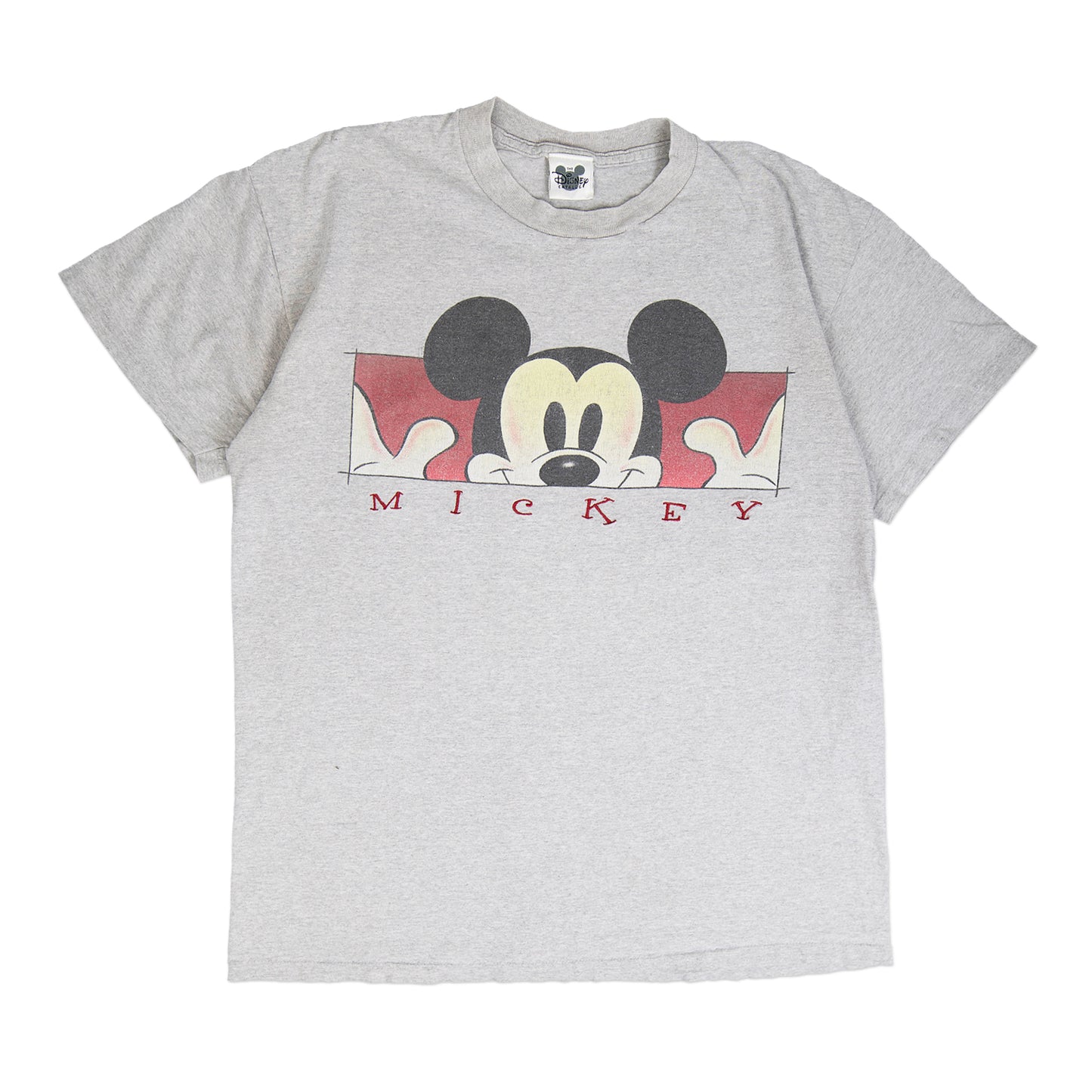 90's Mickey Box Logo Tee (L)