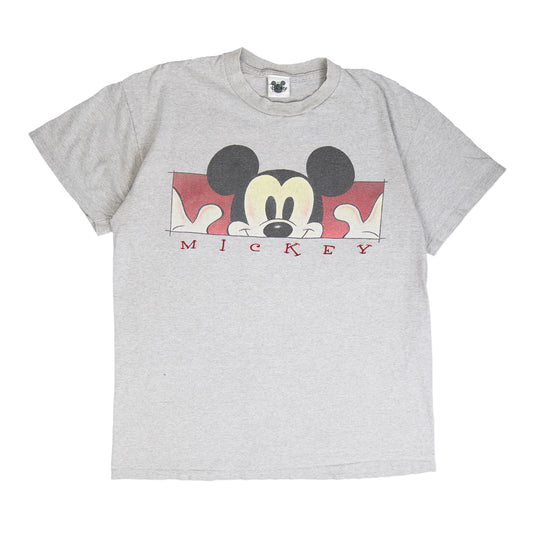 90's Mickey Box Logo Tee (L)