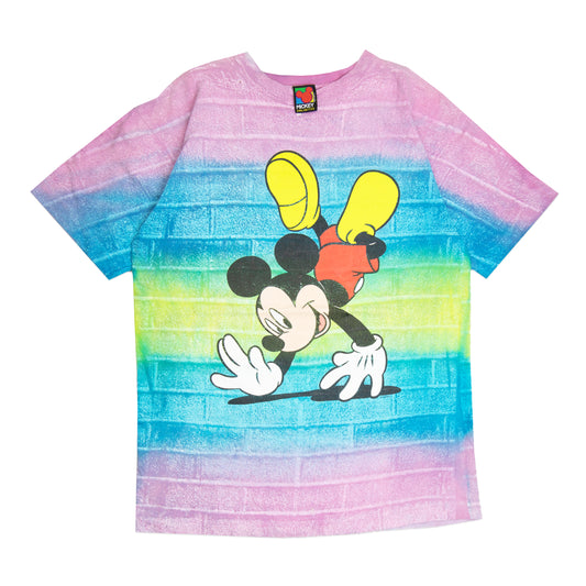 90's Tie-Dye Mickey AOP Graphic Shirt