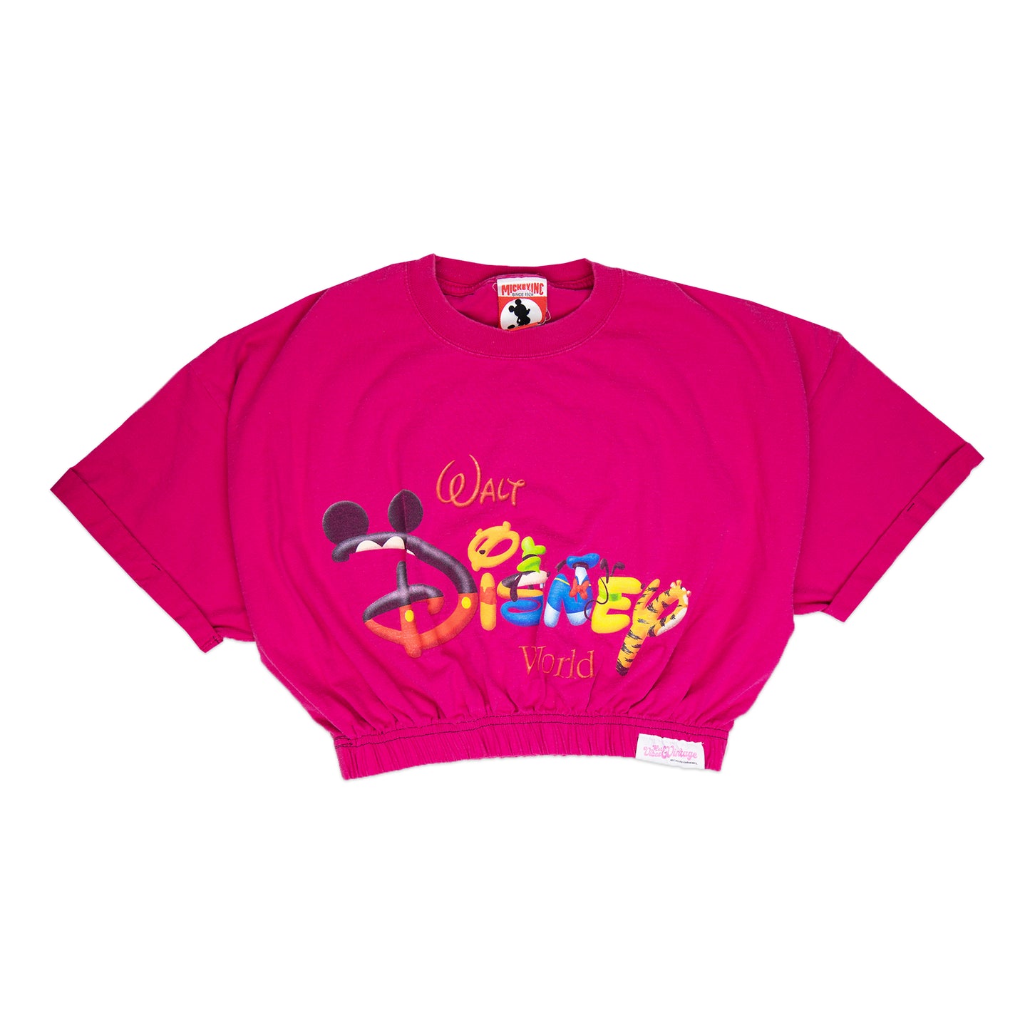 Cropped Pink Walt Disney Tee (M/L)