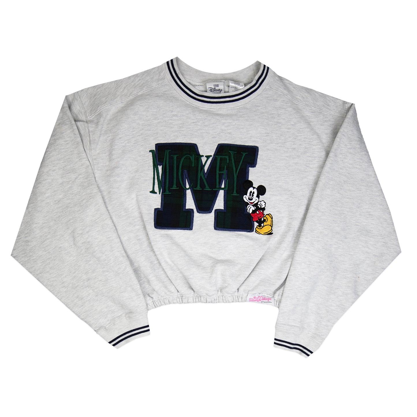 Cropped Plaid M Mickey Crew (M)